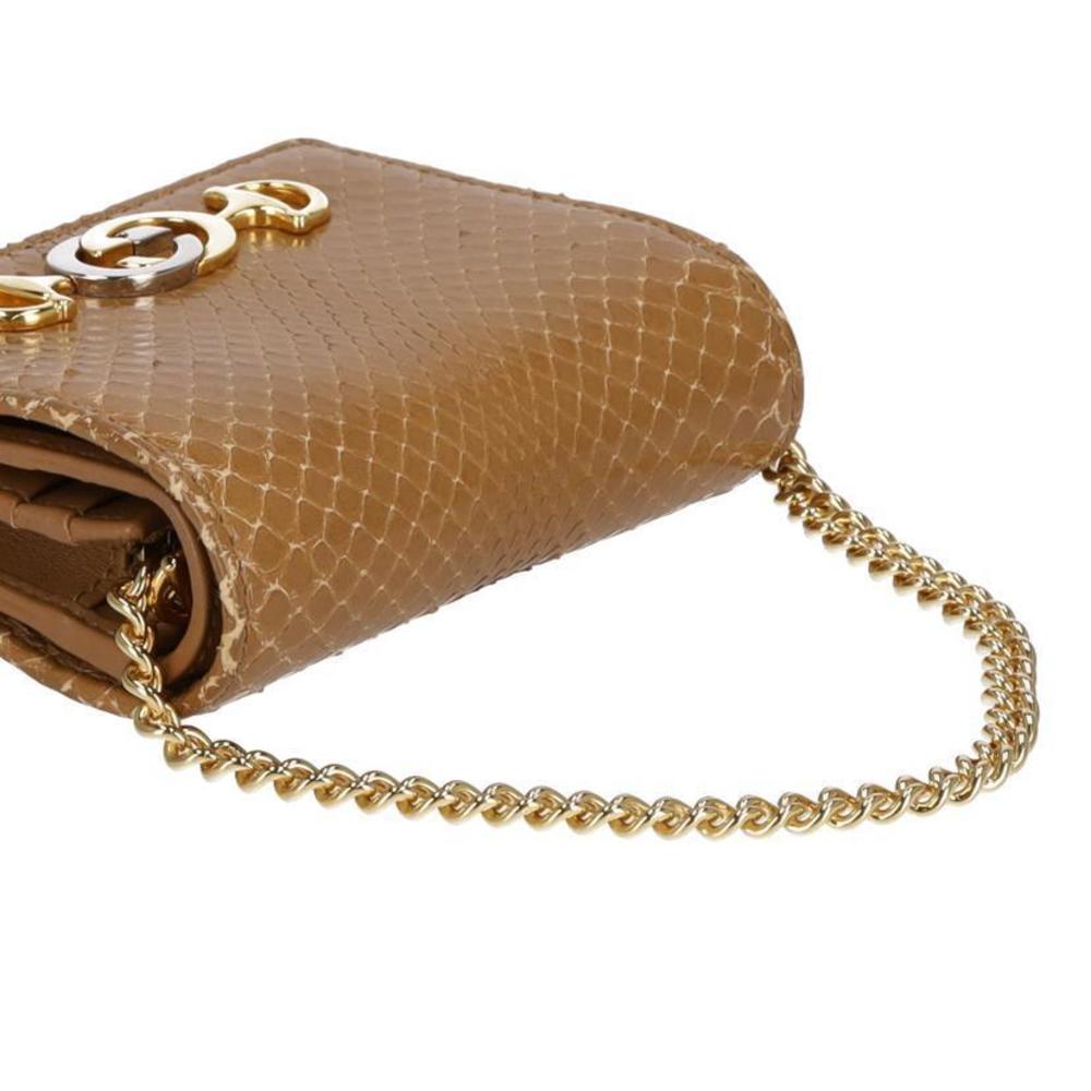 Gucci Zumi Python Chain Wallet Brown - image 4